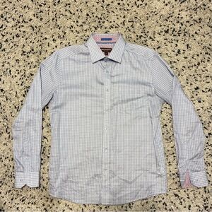 Dress Shirt Johnston & Murphy Men’s Patterned Dress Shirt- Sz S